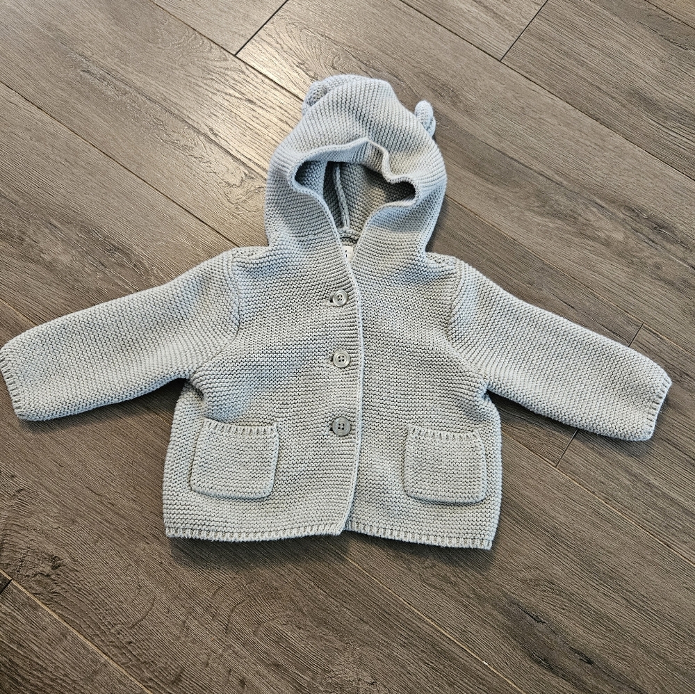 Knit Sweater With Ears, 3-6 Months